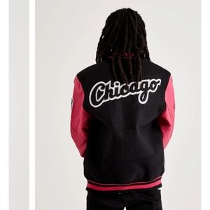 Pro standard men's Chicago white varsity jacket size xl